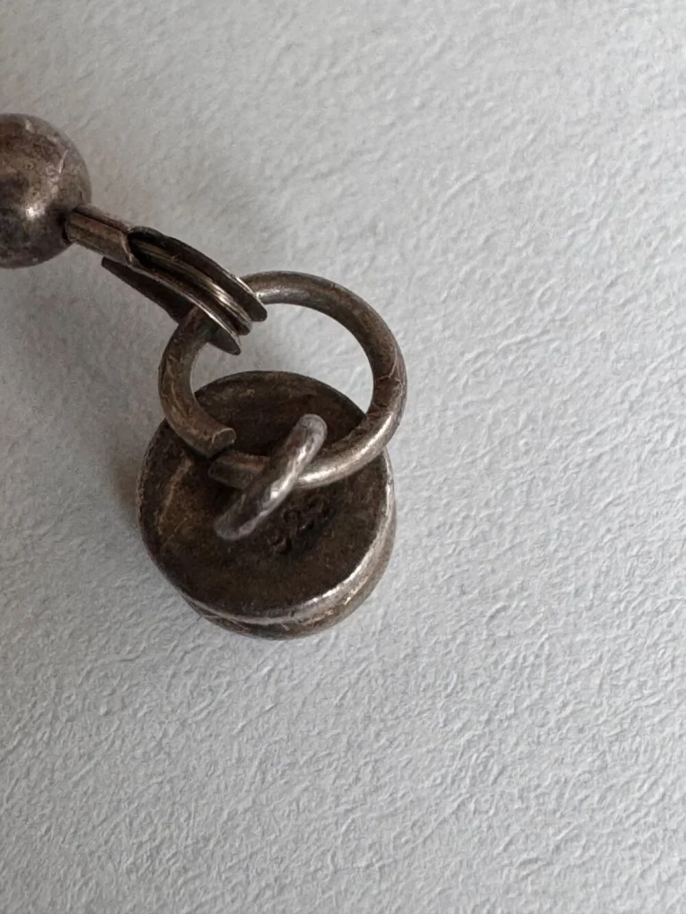 Vintage Lapis Lazuli Sterling Silver Necklace 925 Bench Beads 8mm Southwest Styl - Picture 8 of 11